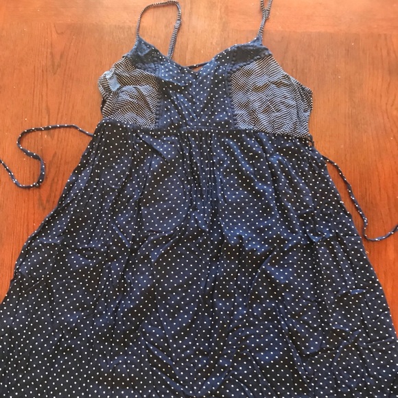 Motherhood Maternity Dresses & Skirts - Navy Polka Dot Maternity Dress